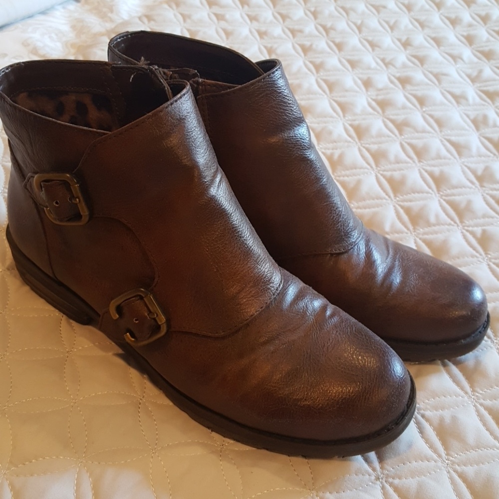 Brown booties